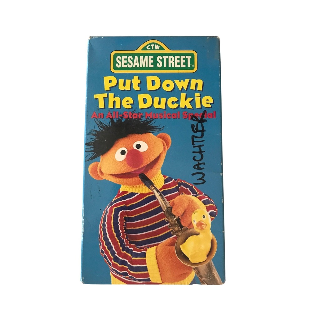 Sesame Street Put Down Duckie VHS An All-Star Musical Special 1996 Sony Wonder